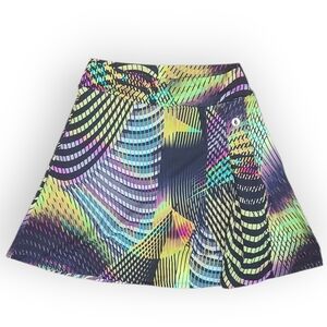 Dona Jo Women’s Skort Size Medium Women's Pickleball Tenniscore Multicolor